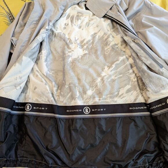 BOGNER sport grey and black hooded outer shell sz 12 nwot - Picture 5 of 7